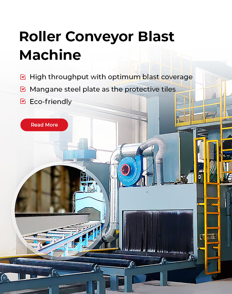 Roller Conveyor Blast  Machine