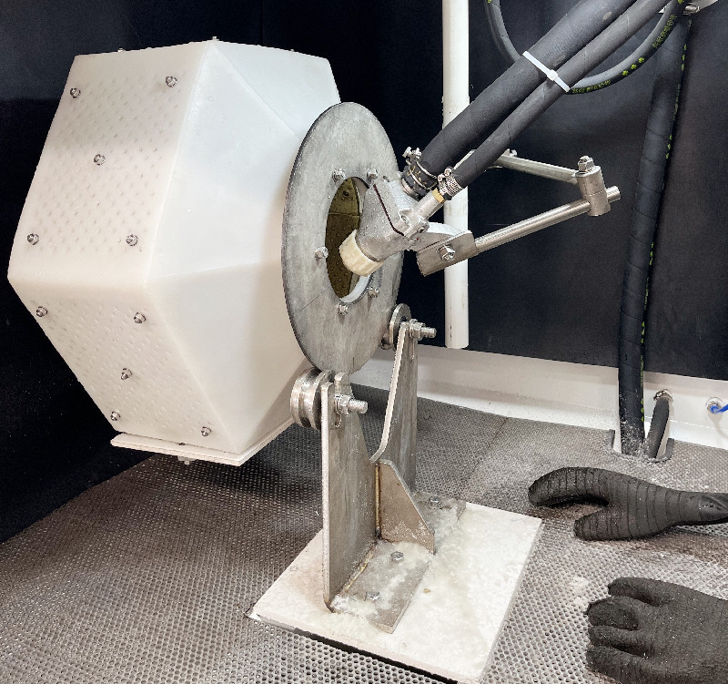 basket Tumble Blast machine