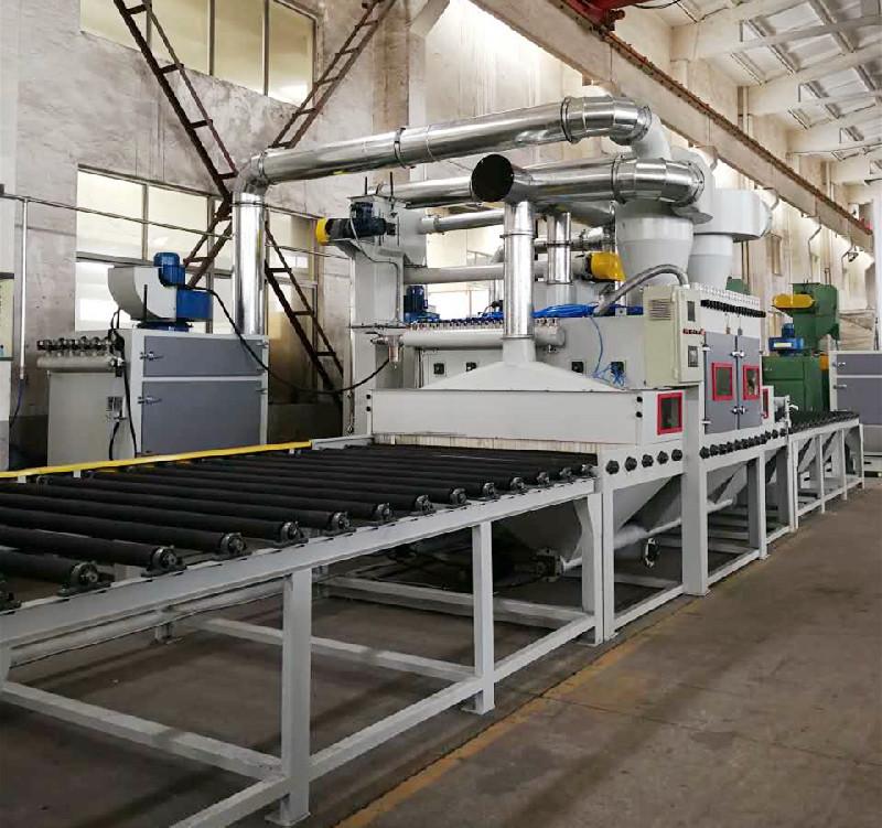 Aluminum Plate Conveyor Type Sandblasting Machine